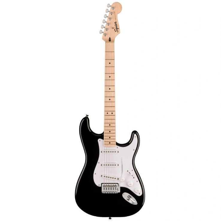 Squier Sonic Stratocaster Akçaağaç Klavye Sİyah Elektro Gitar
