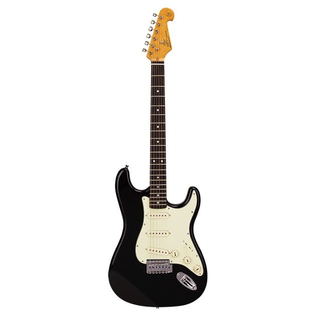 SX SST62+ Stratocaster Black Elektro Gitar (KILIF+ASKI+JAK+PENA)