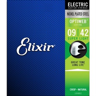 Elixir 19002 Optiweb Super Light Elektro Gitar Teli (9-42)