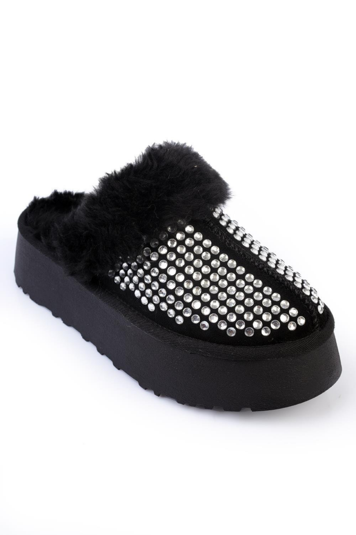 UGG TAŞLI TERLİK SİYAH