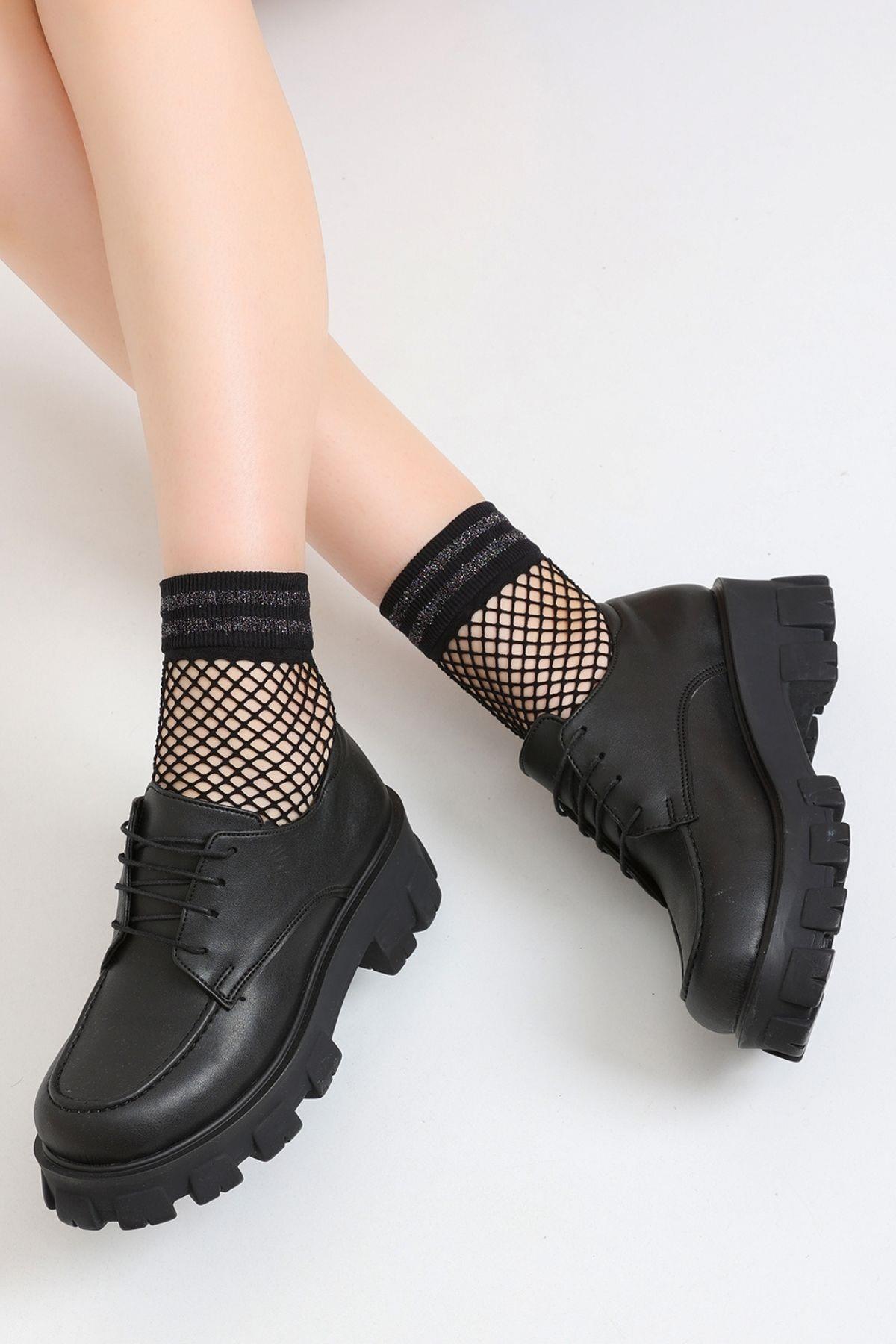AGATHA SİYAH LOAFER