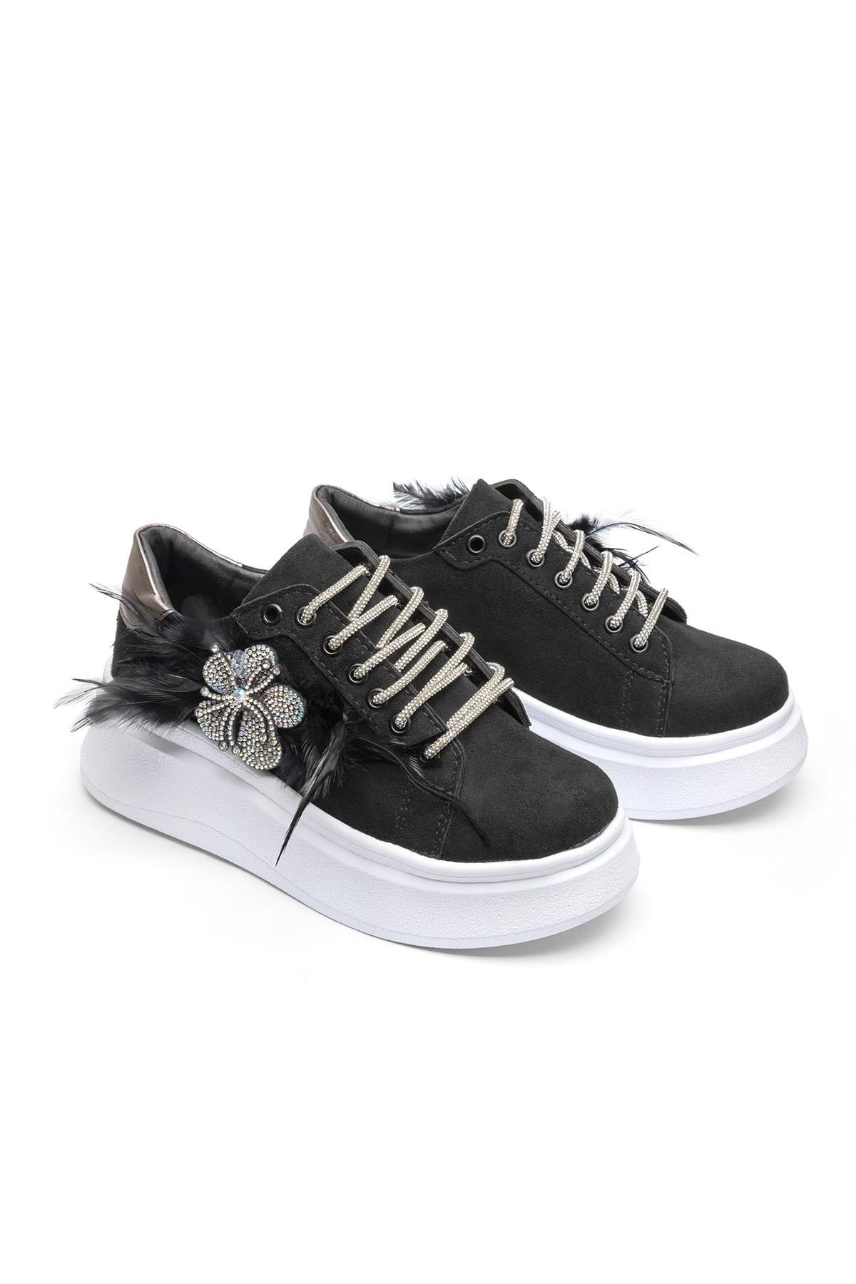 Barbara Sparkle Sneakers Siyah