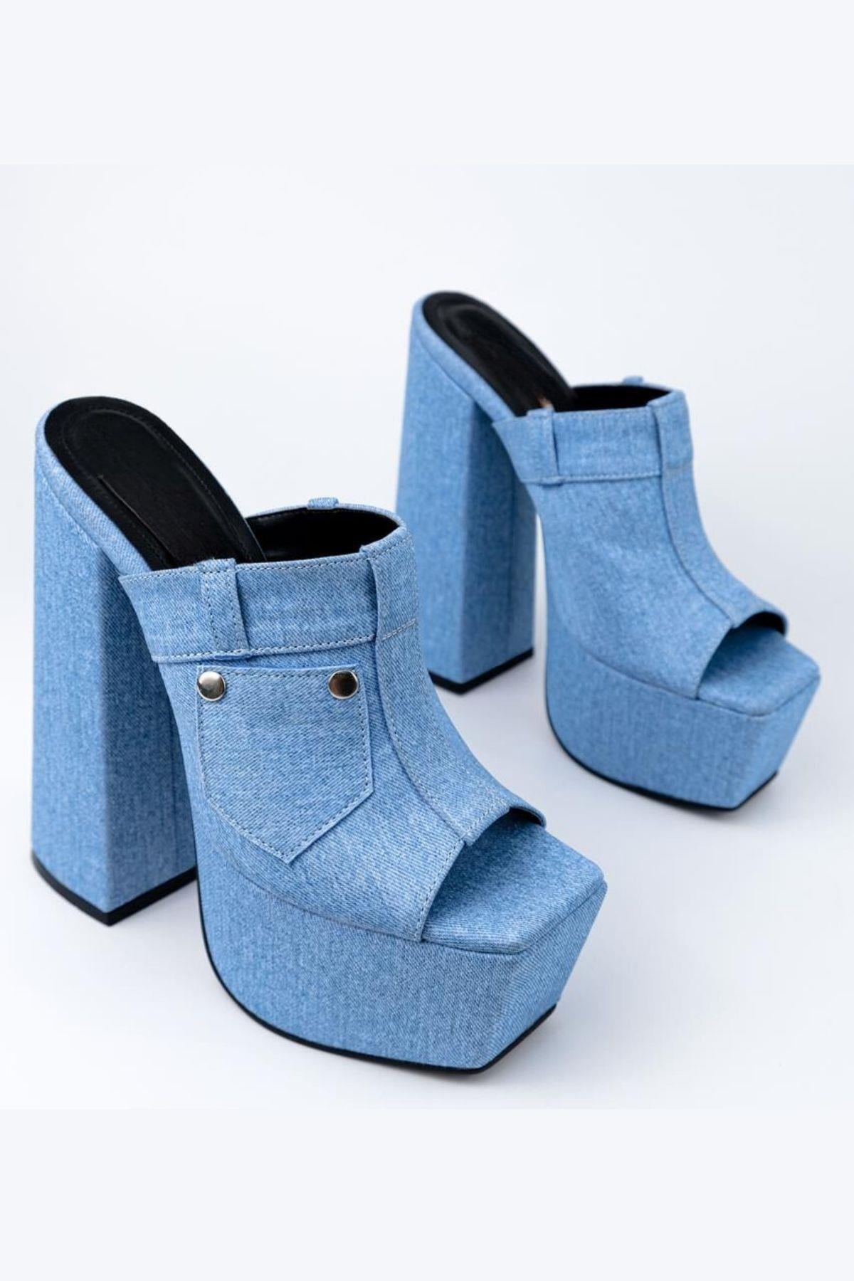 VİNG JEAN PLATFORM TOPUKLU TERLIK
