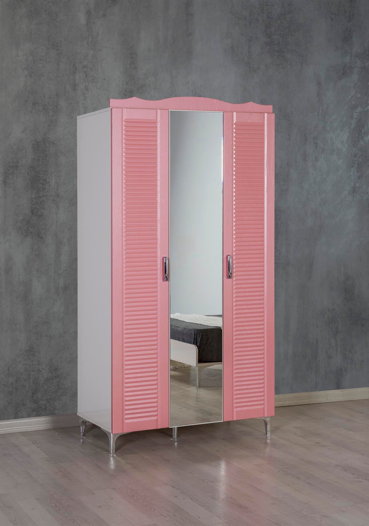 PEMBE AYNALI GARDROP