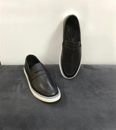 ClassWood 1077-23 Erkek Günlük Termo Taban Comfort Deri Ayakkabı Siyah