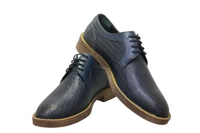Talo 295-1 Erkek Tarz  Kauçuk Taban Klasik Ayakkabı Lacivert