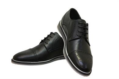 Talo 643 Erkek Tarz Eva Taban Klasik Ayakkabı Siyah