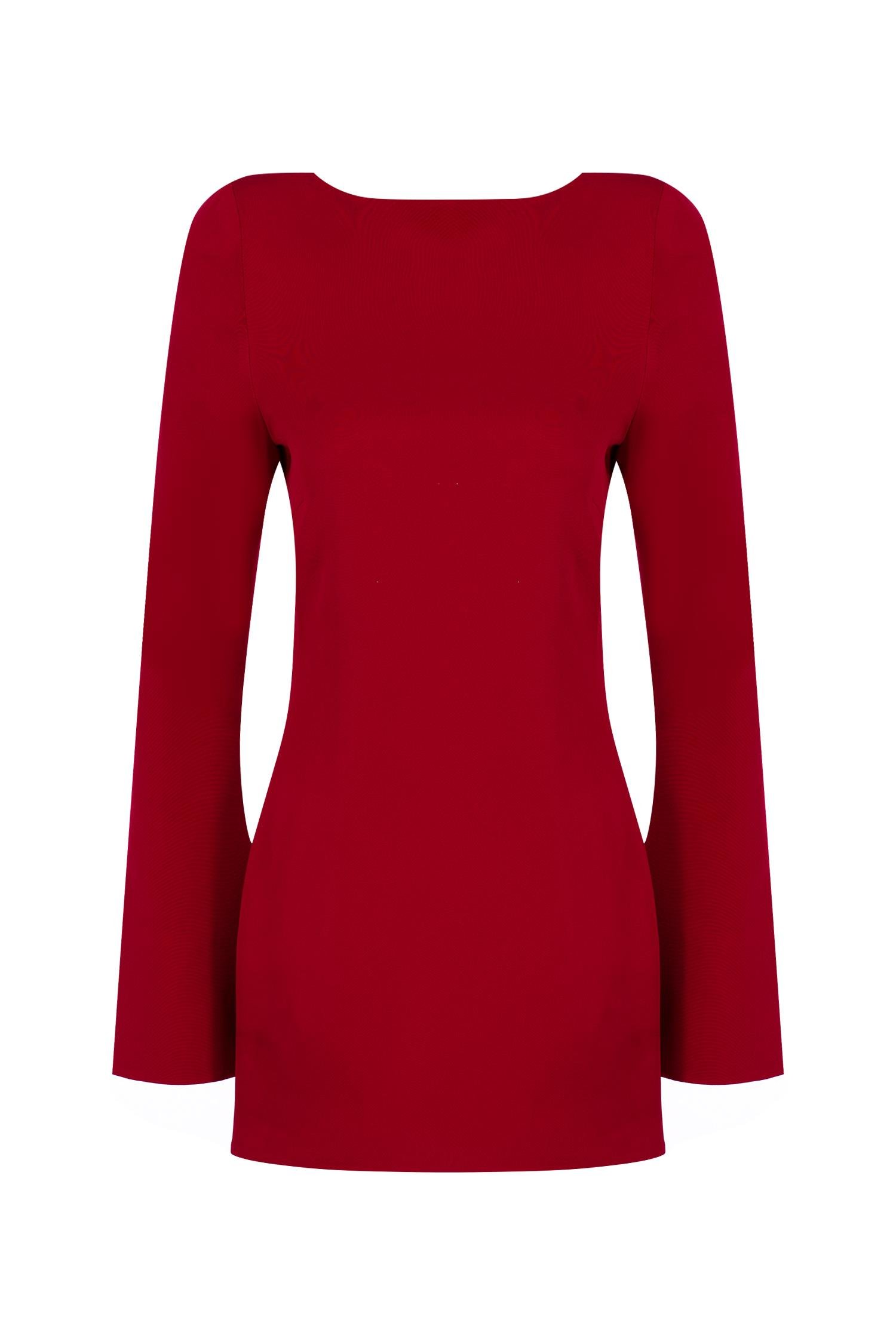 Backless Red Mini Dress