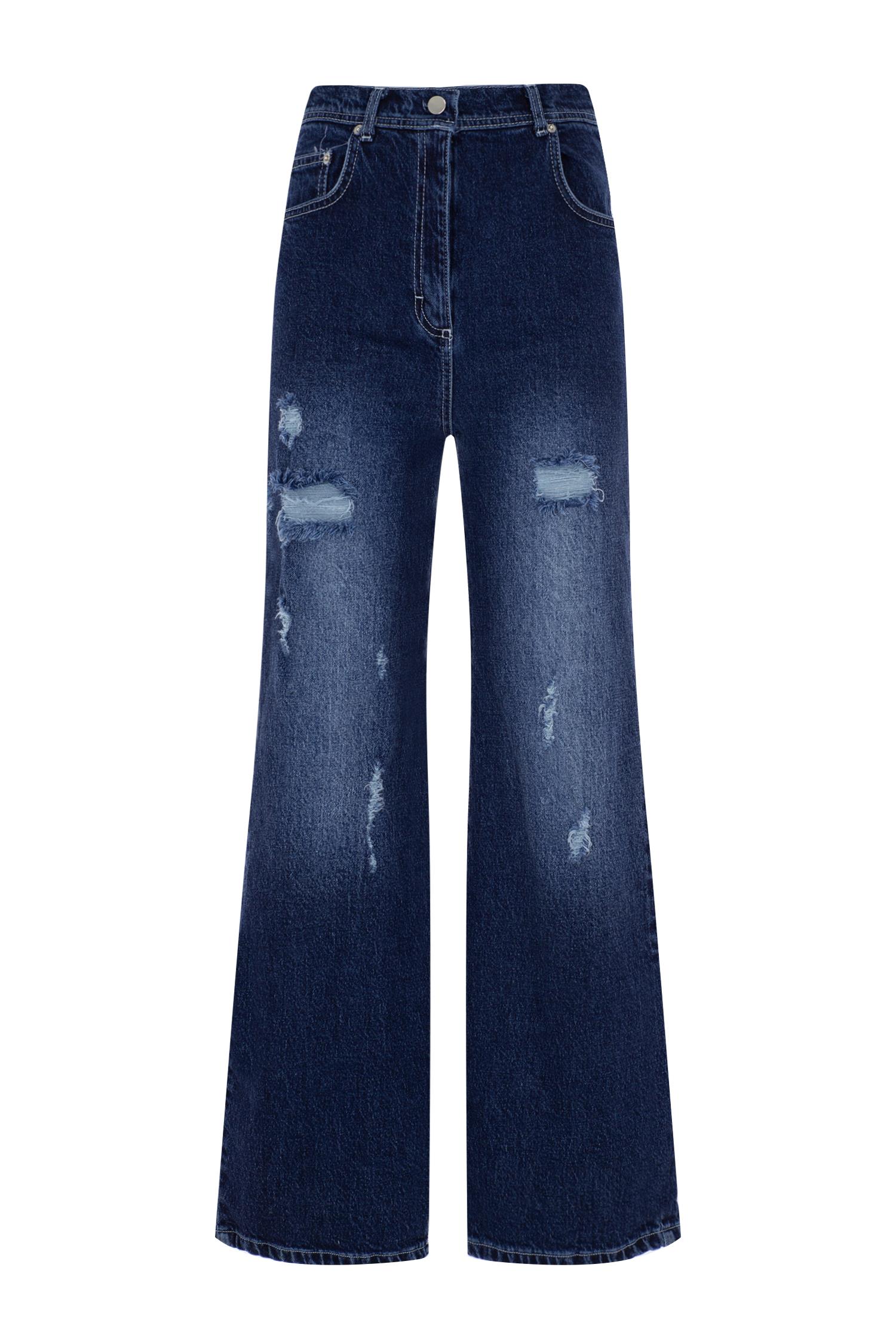 Indigo Wide-Leg Jeans