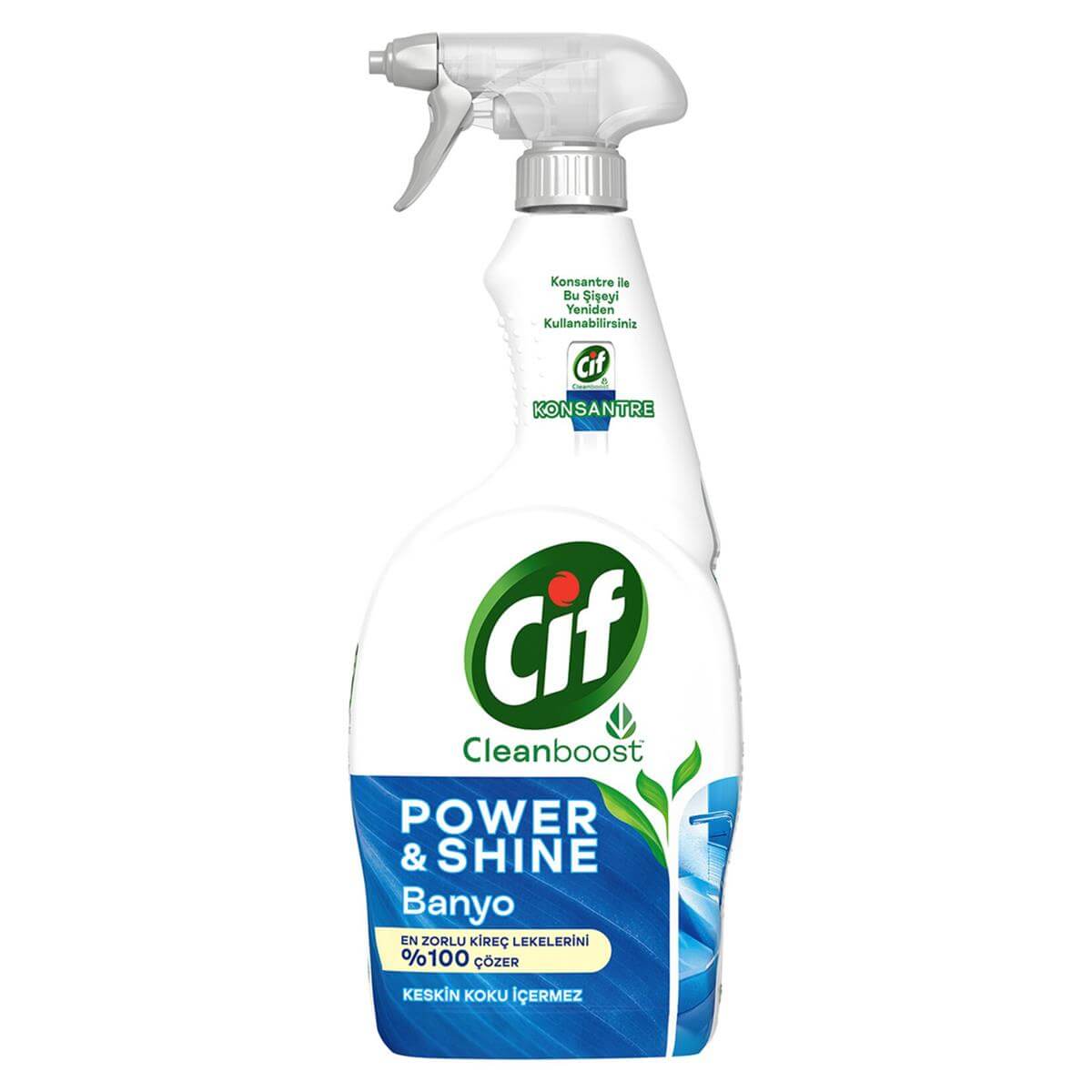 Banyo ve Tuvalet TemizliğiCİF POWER & SHİNE BANYO SPREY 750 ML