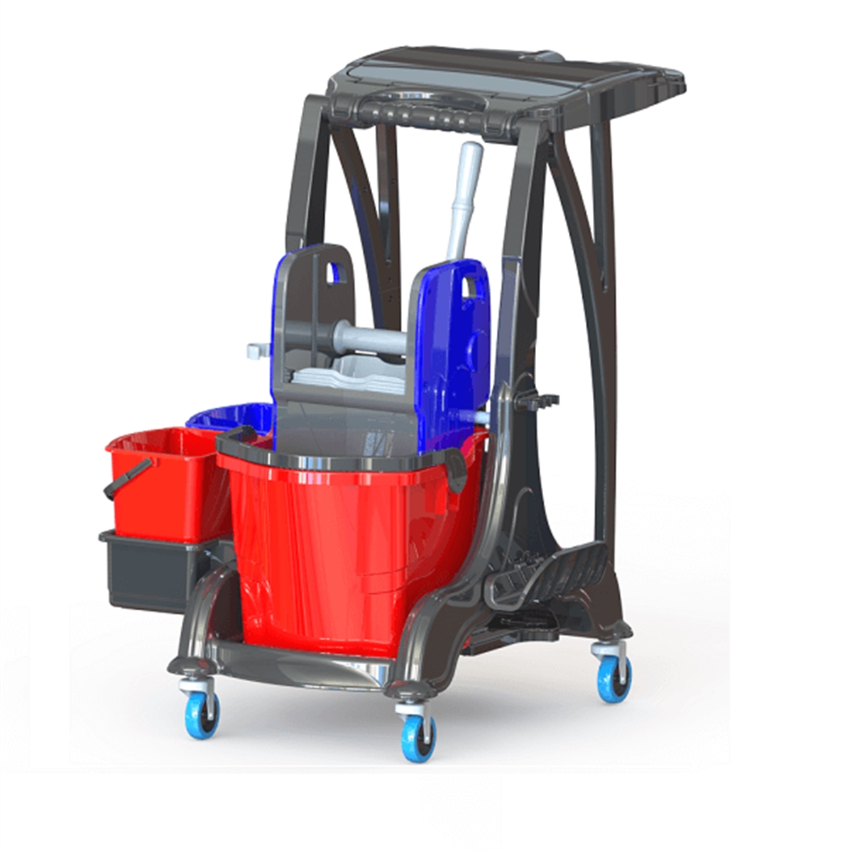 Çİft Kovalı Paspas ArabasıÇift Kovalı Temizlik Kiti Herkül 678