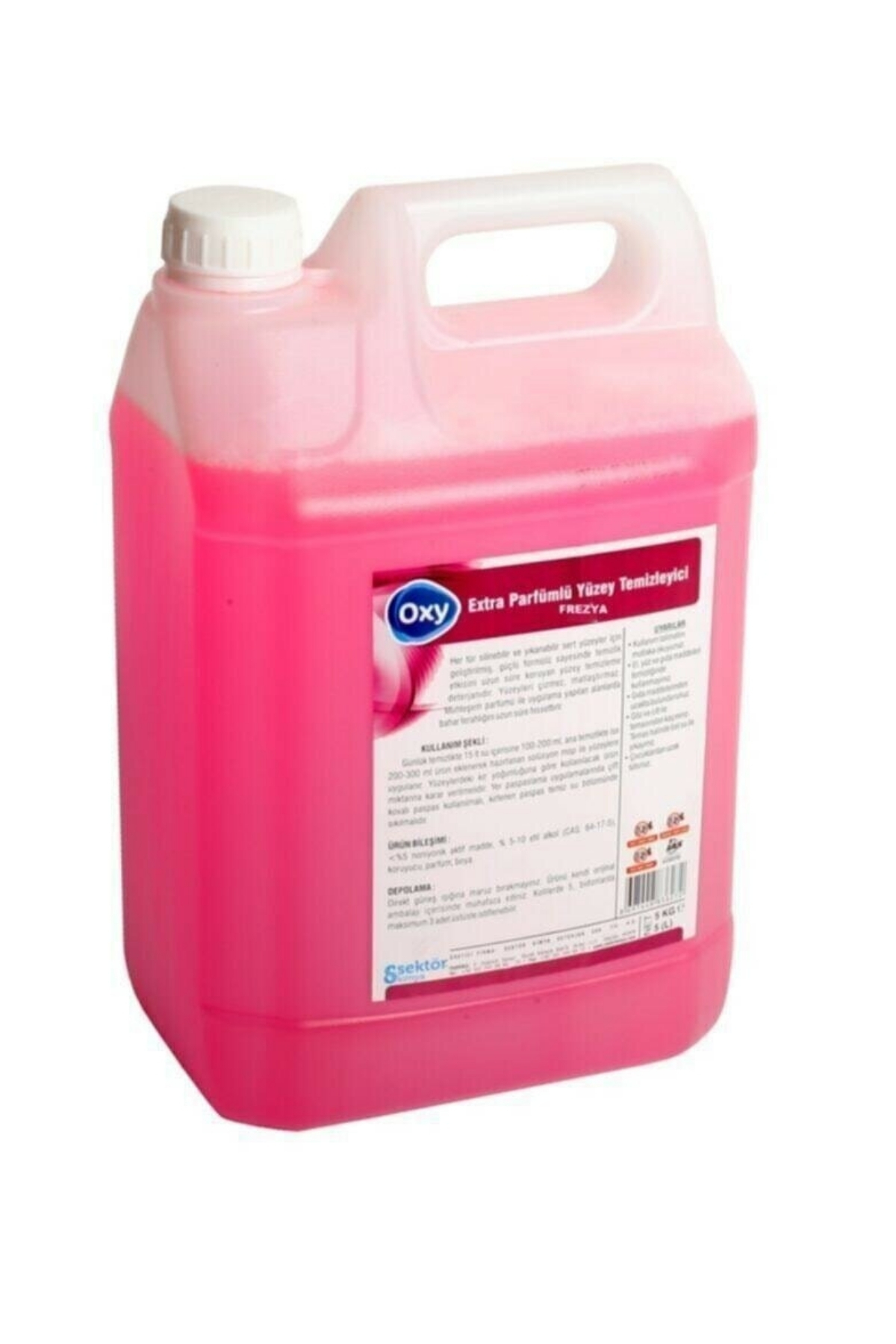 Genel Yüzey TemizleyiciOxy Parfümlü Yüzey Temizleyici Pembe/Frezya 5 Lt