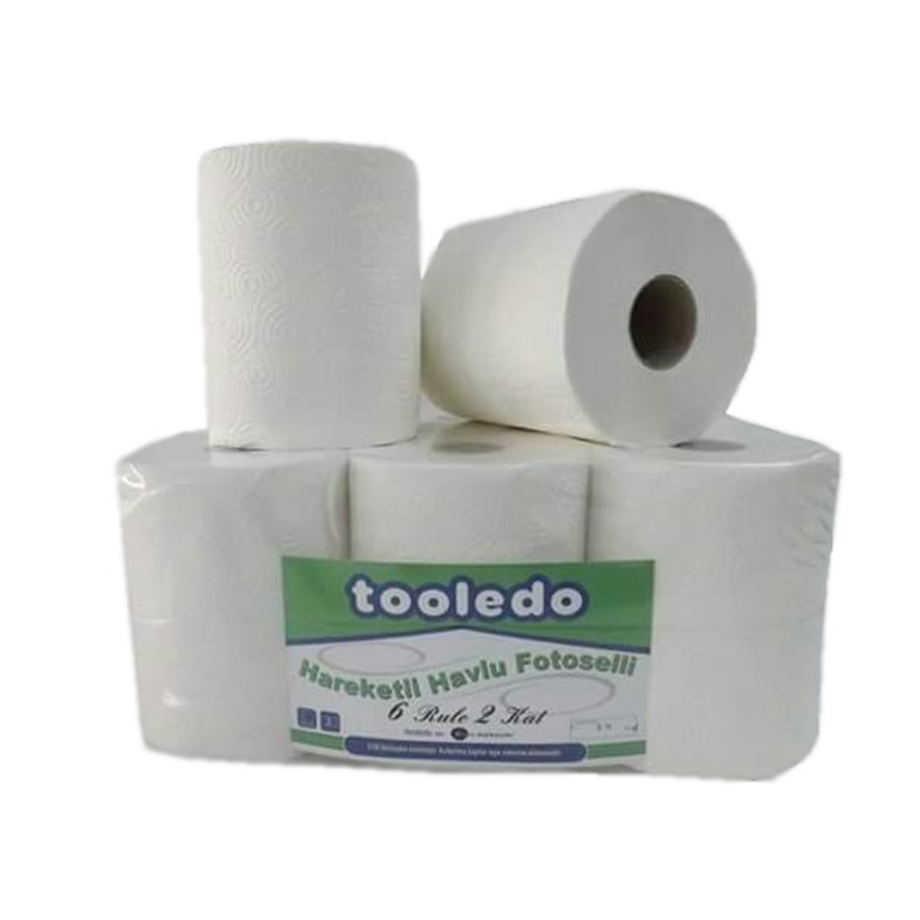 21 cm Fotoselli Makine Havlusu 6 Rulo 48 m