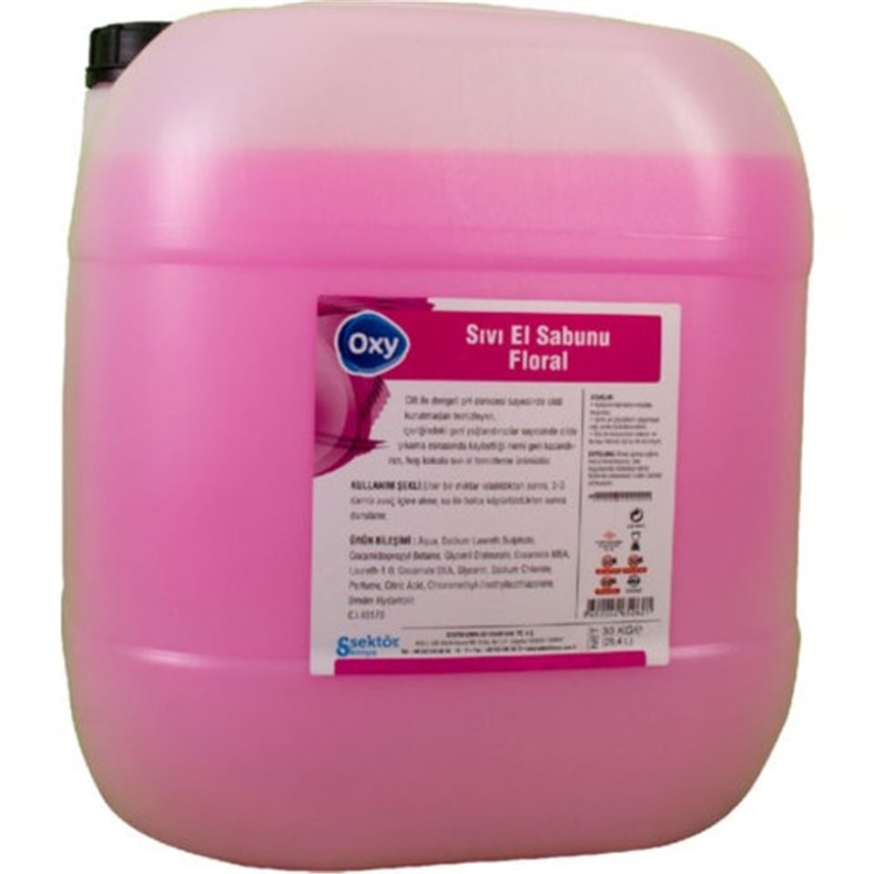 Likit SabunOxy Sıvı El Sabunu Pembe/Floral  29,4 Lt