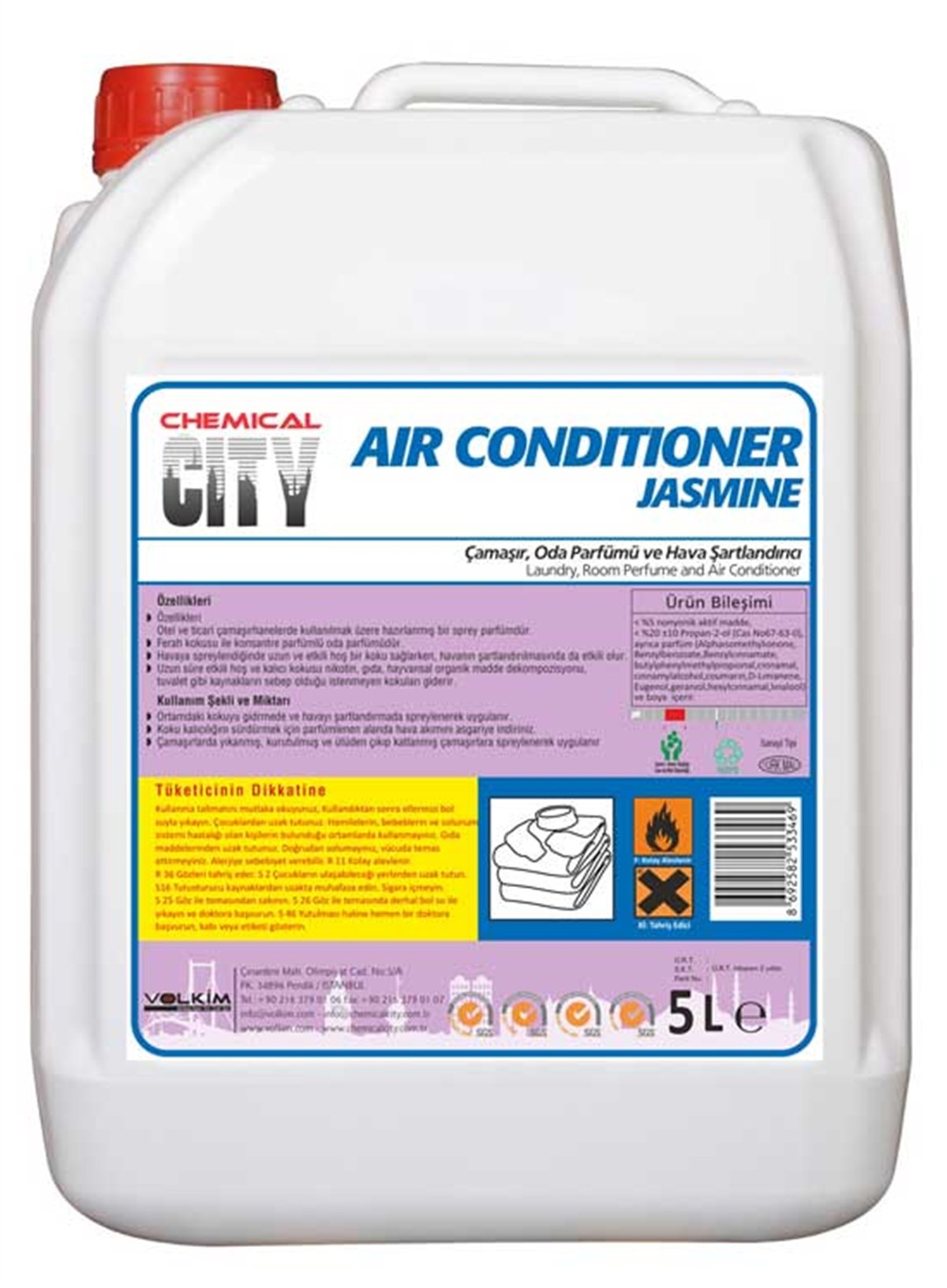 Ortam KokusuChemical City Çamaşır Ve Oda Parfümü Jasmine 4,55 Kg