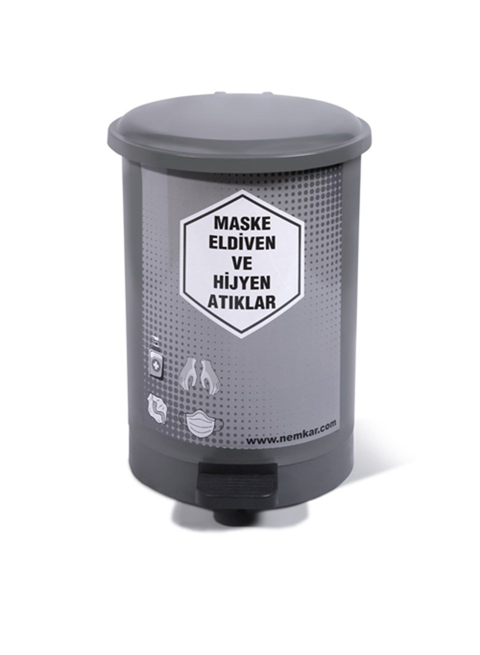 Pedallı Make ve Eldiven Atık Kovası 40 LT