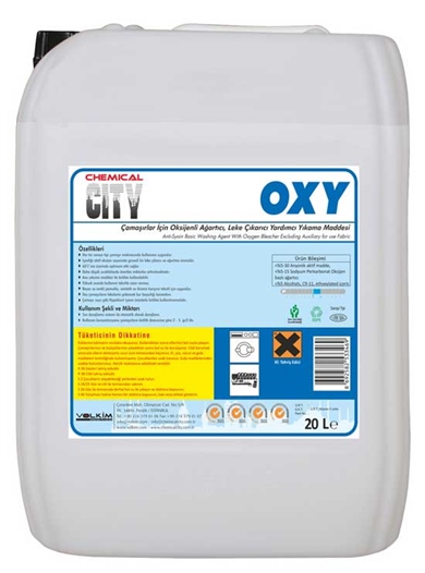 Çamaşır TemizliğiChemical City Oxy Oksijen Bazlı Sıvı Leke Çıkartıcı Sıvı 20 Kg