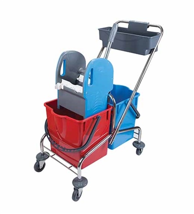 Çift Kovalı Paspas Arabası Mimoza 757