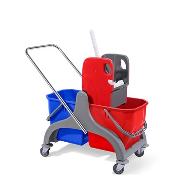 Temizlik Seti Temiz Kirli Su Depolanan Çift Kovalı Plastik Jumbo Presli