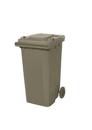 Tekerlekli Çöp Konteyneri Renkli 80 LT
