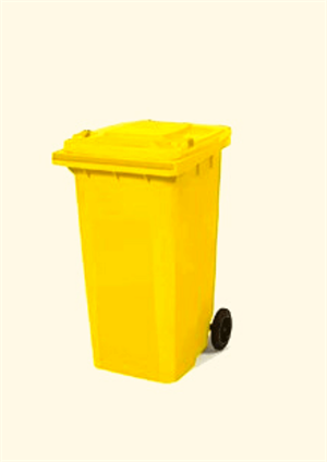 Tekerlekli Çöp Konteyneri Renkli 120 LT