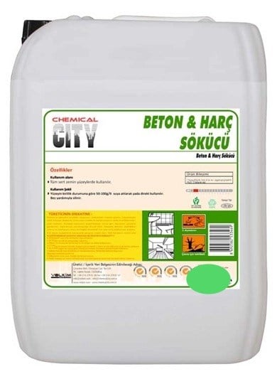Diğer Genel TemizleyiciChemical City Beton Harç İnşaat Sonrası Kireç Ve Çimento Temizleme Maddesi 20 Kg
