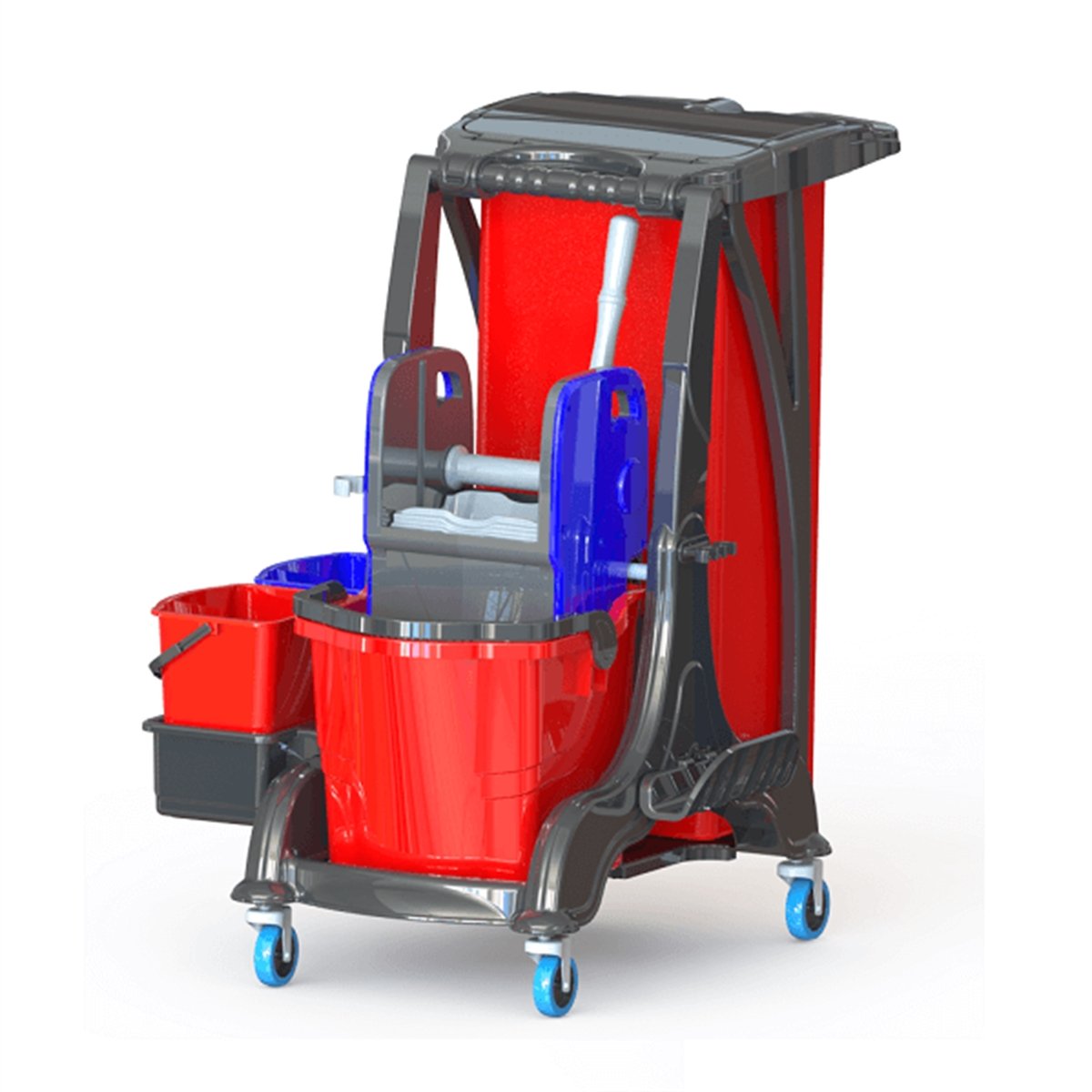 Çİft Kovalı Paspas ArabasıÇift Kovalı Temizlik Kiti Herkül 676