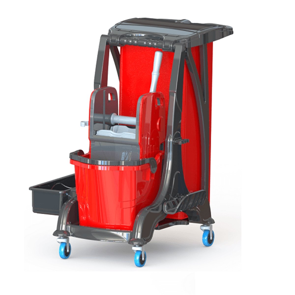 Çİft Kovalı Paspas ArabasıÇift Kovalı Temizlik Kiti Herkül 677