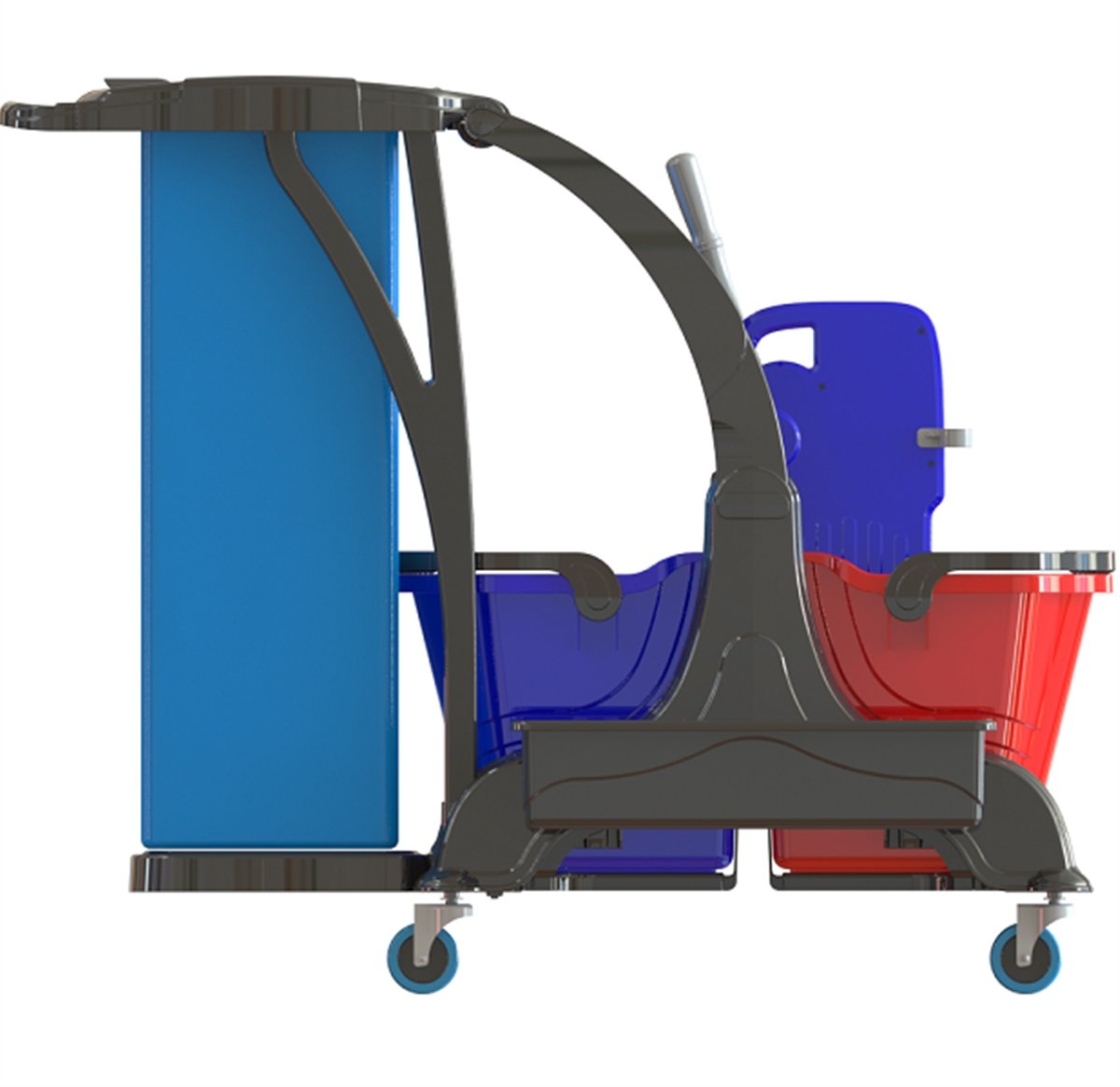 Çİft Kovalı Paspas ArabasıÇift Kovalı Temizlik Kiti Herkül 673