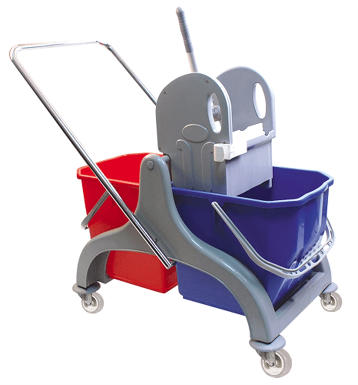 Çİft Kovalı Paspas ArabasıTemizlik Seti Çift Kovalı Plastik Ekstra