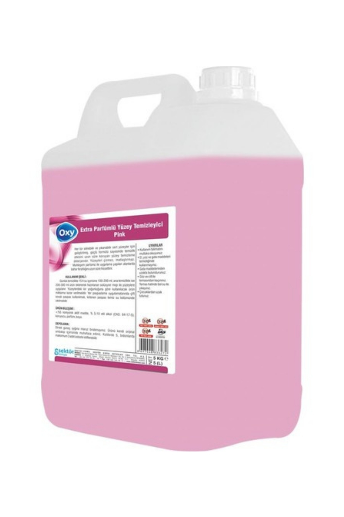 Genel Yüzey TemizleyiciOxy Extra Parfümlü Yüzey Temizleyici Pink 5 Lt