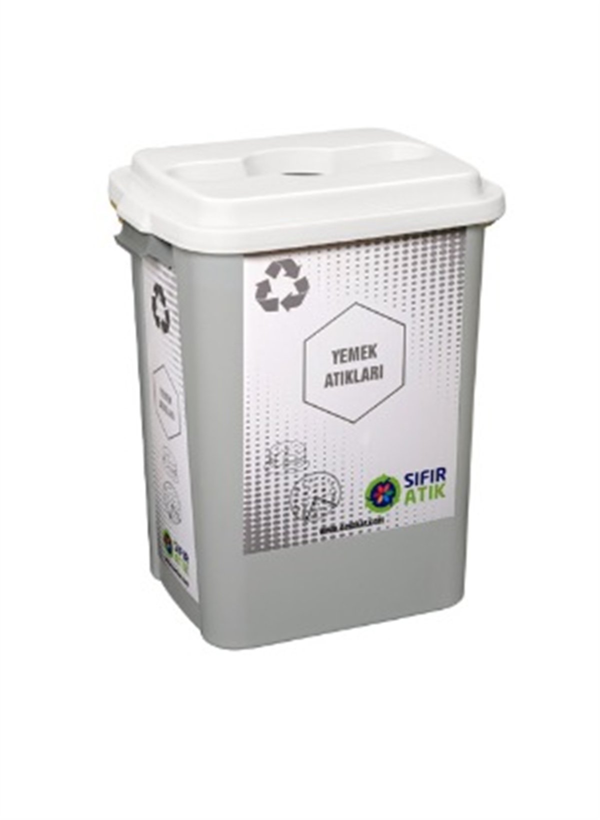 Geri Dönüşüm Atık KutusuSıfır Atık Kovası Yemek Atıkları 70 Lt