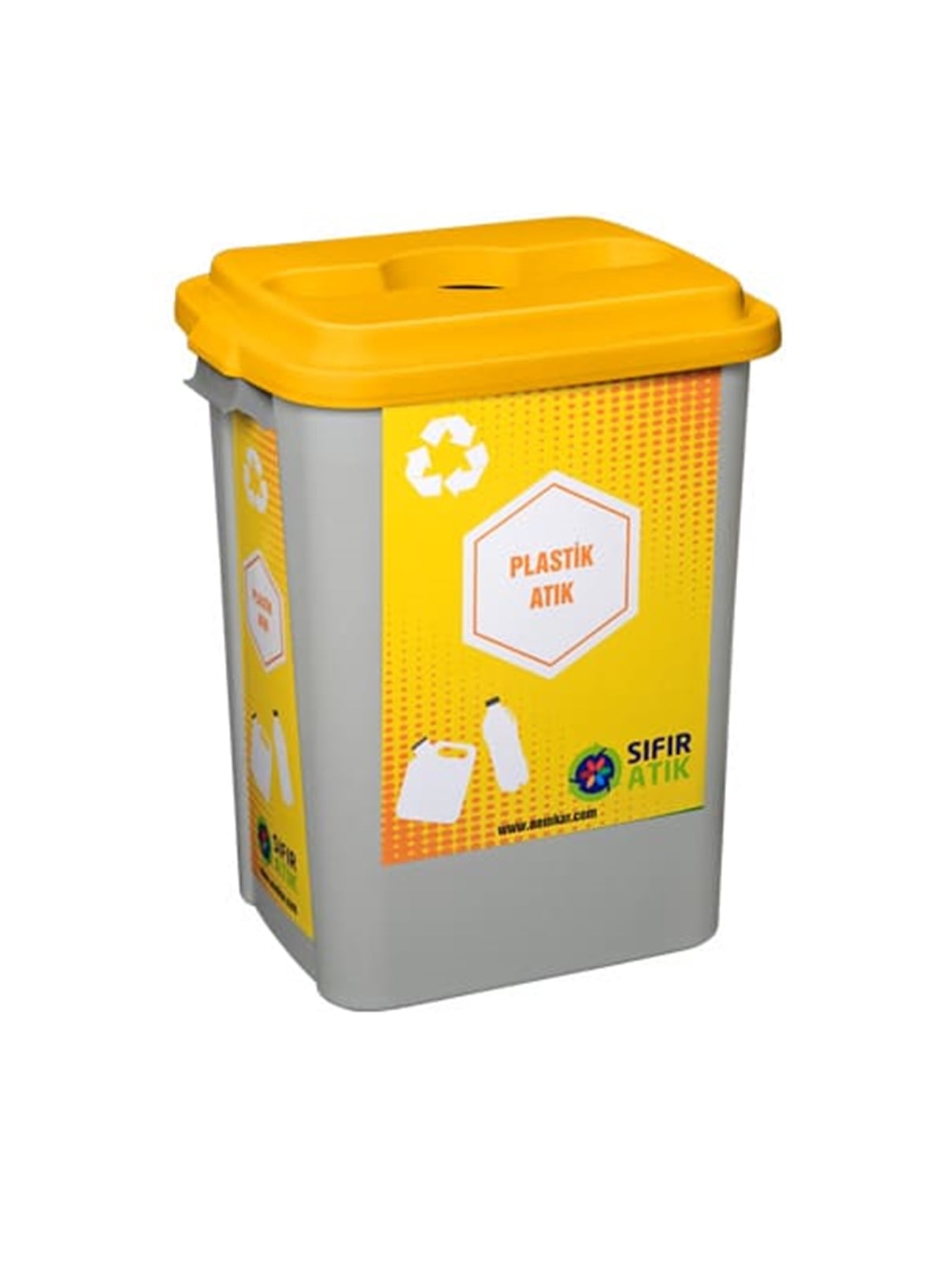 Geri Dönüşüm Atık KutusuSıfır Atık Kovası Plastik 70 Lt