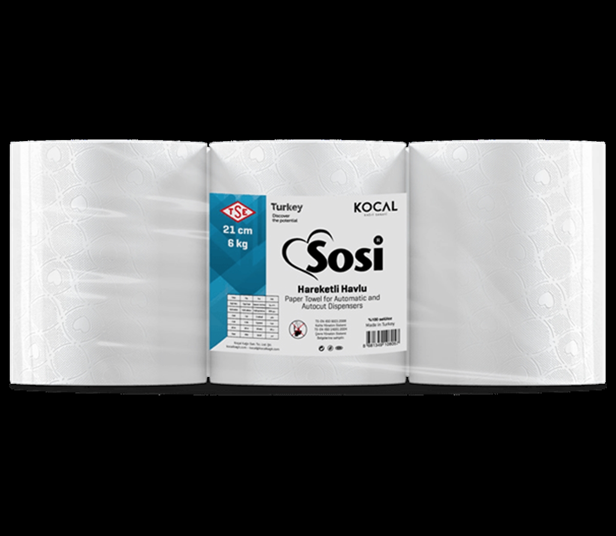 Hareketli Kağıt HavluHareketli Havlu 21cm - 6kg