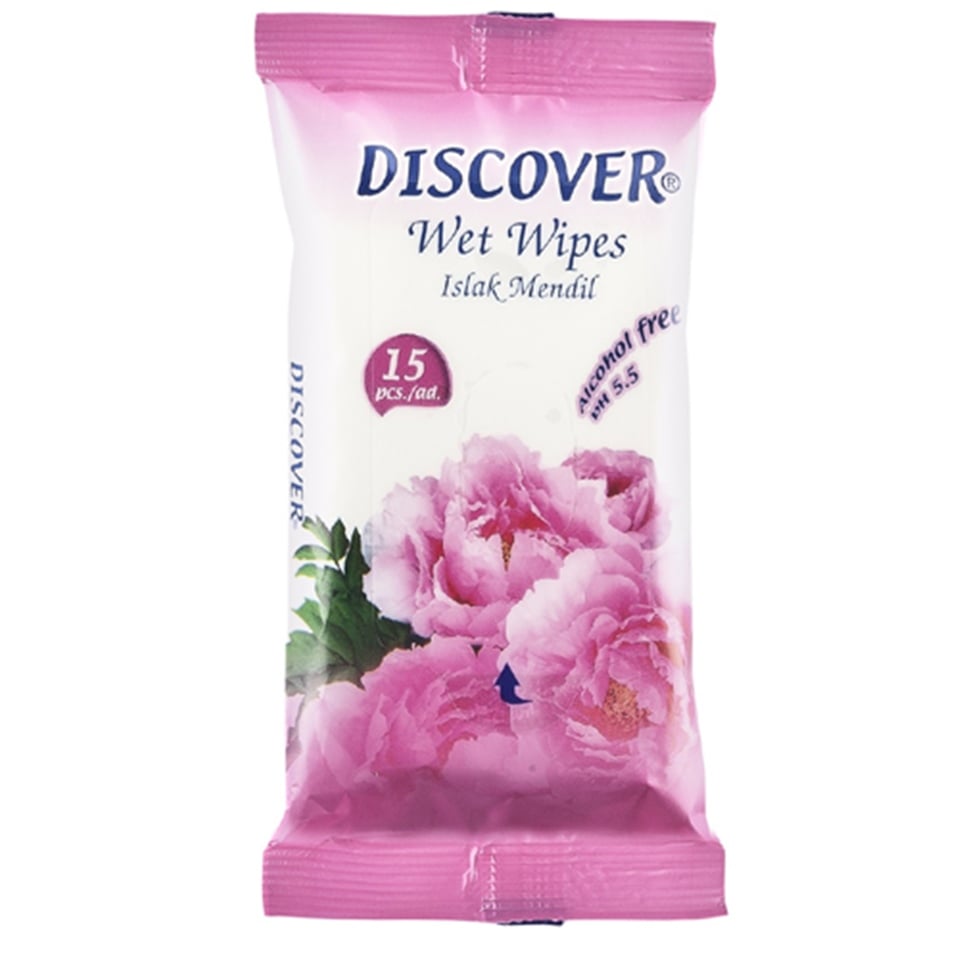 Islak MendilDiscover Cep Mendili Pembe 15 Yaprak