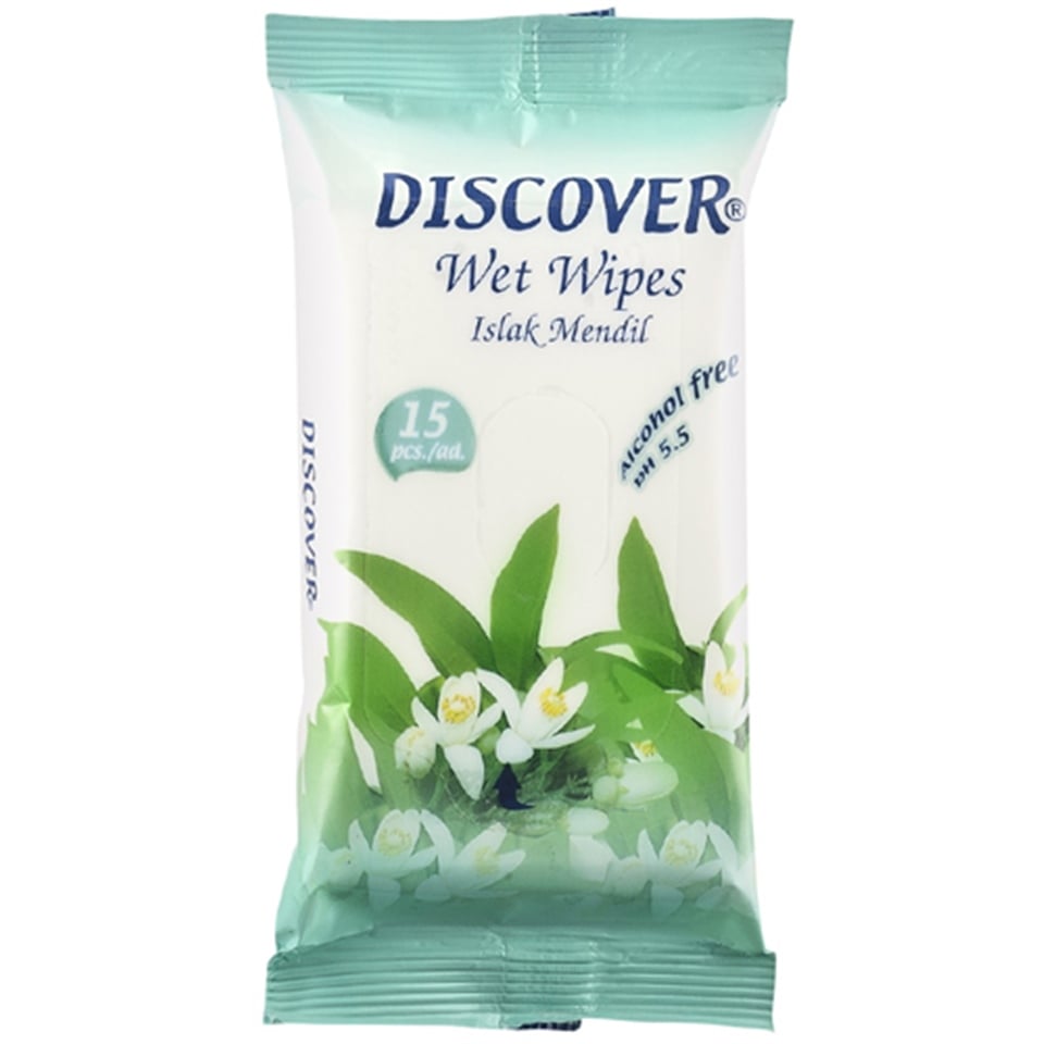Islak MendilDiscover Cep Mendili Yeşil 15 Yaprak