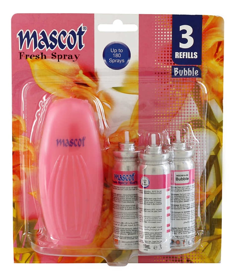 Ortam KokusuMascot Banyo & Wc Fresh Sprey Maxi Set Bubble 15 ml