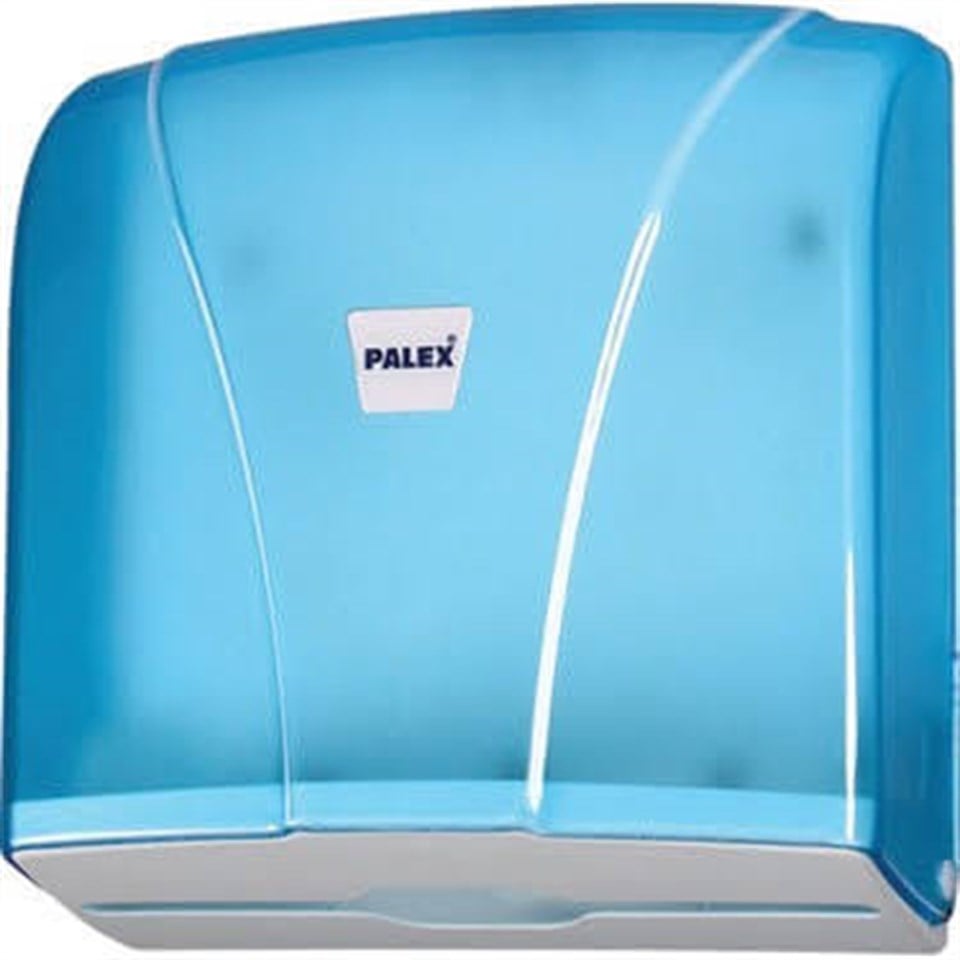 Z Katlamalı Kağıt Havlu DispenseriZ Katlı Havlu Dispenseri Şeffaf Mavi