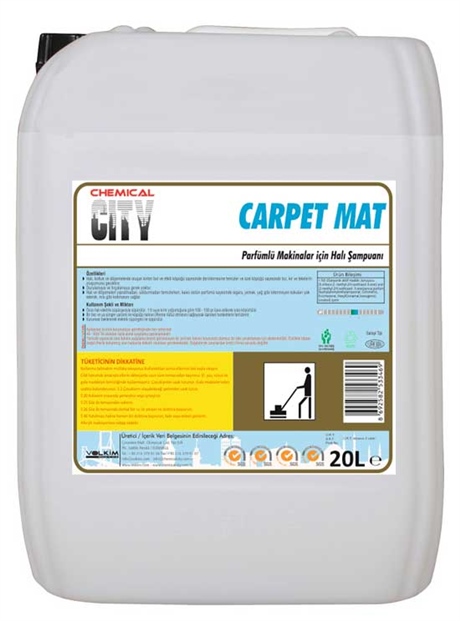 Halı TemizliğiChemical City Carpet Mat Köpüğü Ayarlı Halı Yıkama Maddesi 20 Kg