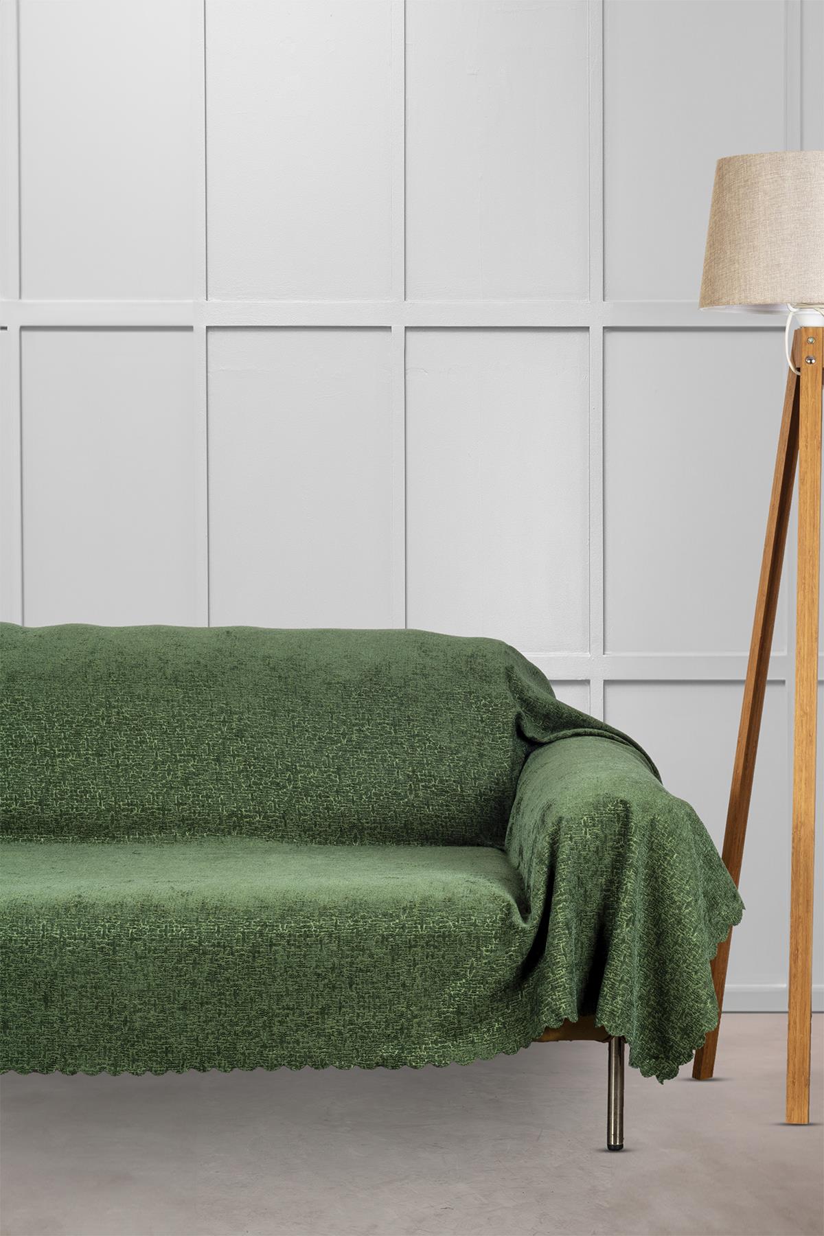 Jakar Şönil Kaymaz Koltuk Örtüsü Şalı Standart en 175cm x boy 300cm Nefti