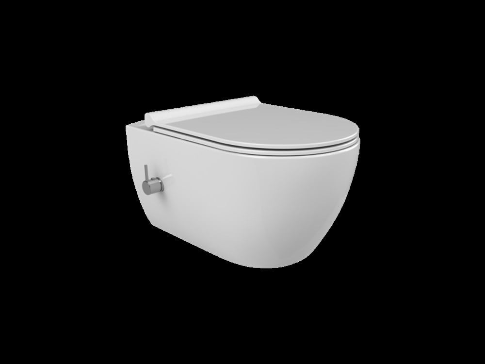 Cerastyle City Rimless Entegre Ara Musluklu Klozet + Yavaş Kapanır Kapak