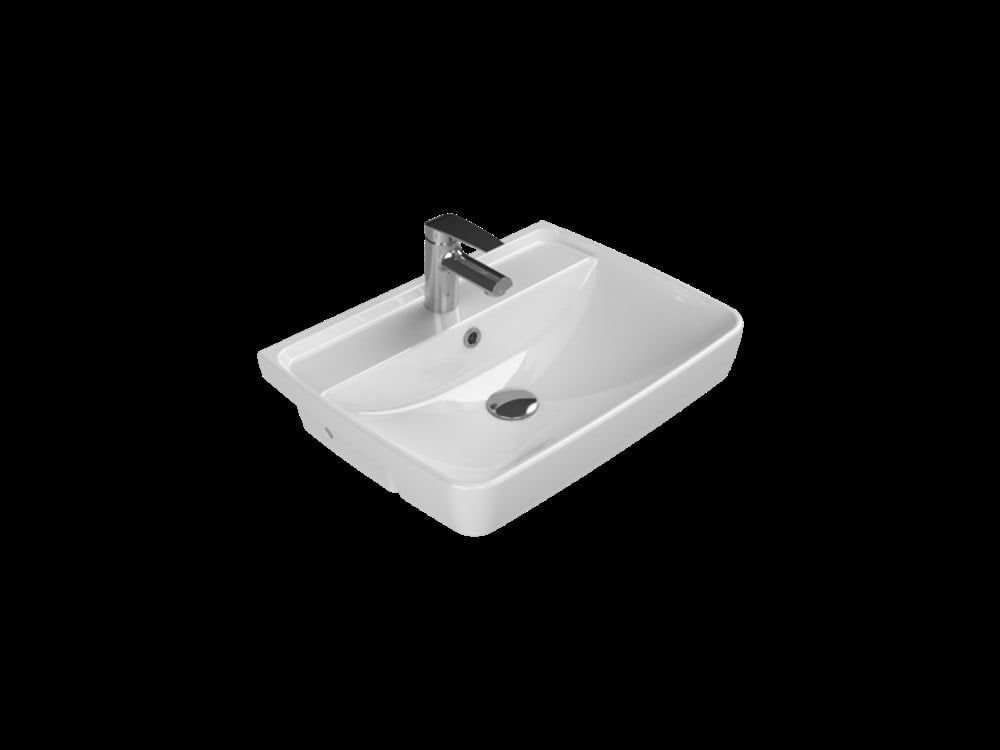 Cerastyle Duru 56cm Yarım Tezgah Üstü Lavabo