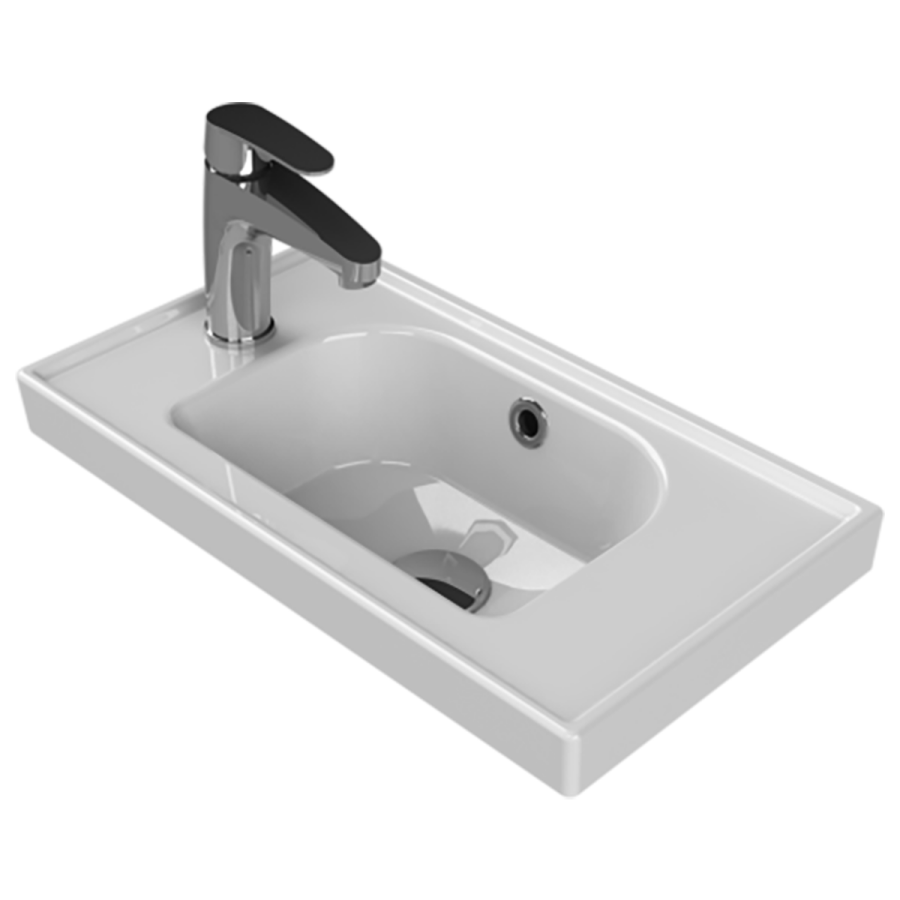 Cerastyle Frame Mini 50 x 28 cm Soldan Delikli Lavabo