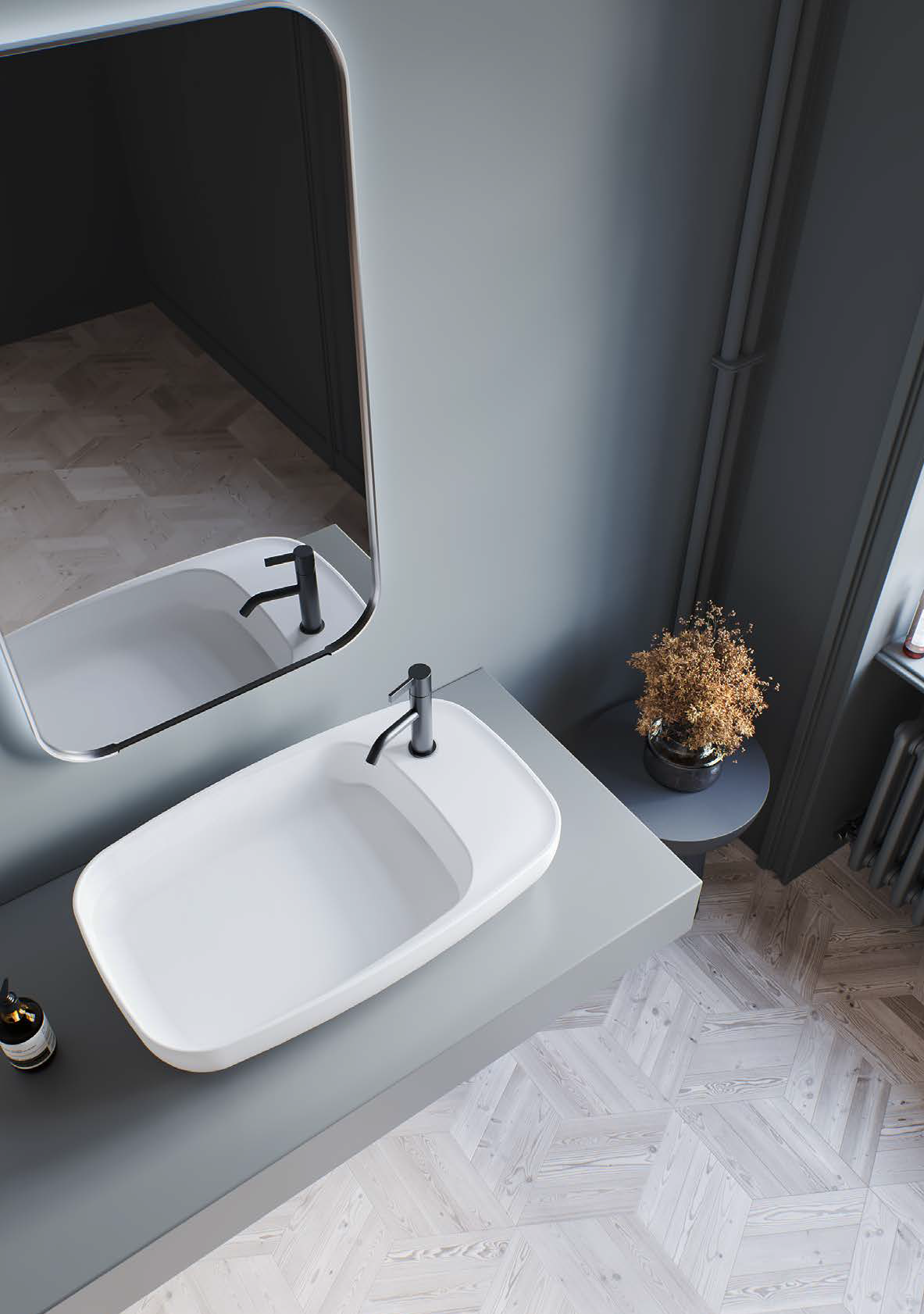 Cerastyle Nova 70 x 42 cm Tezgah Üstü Çanak Lavabo