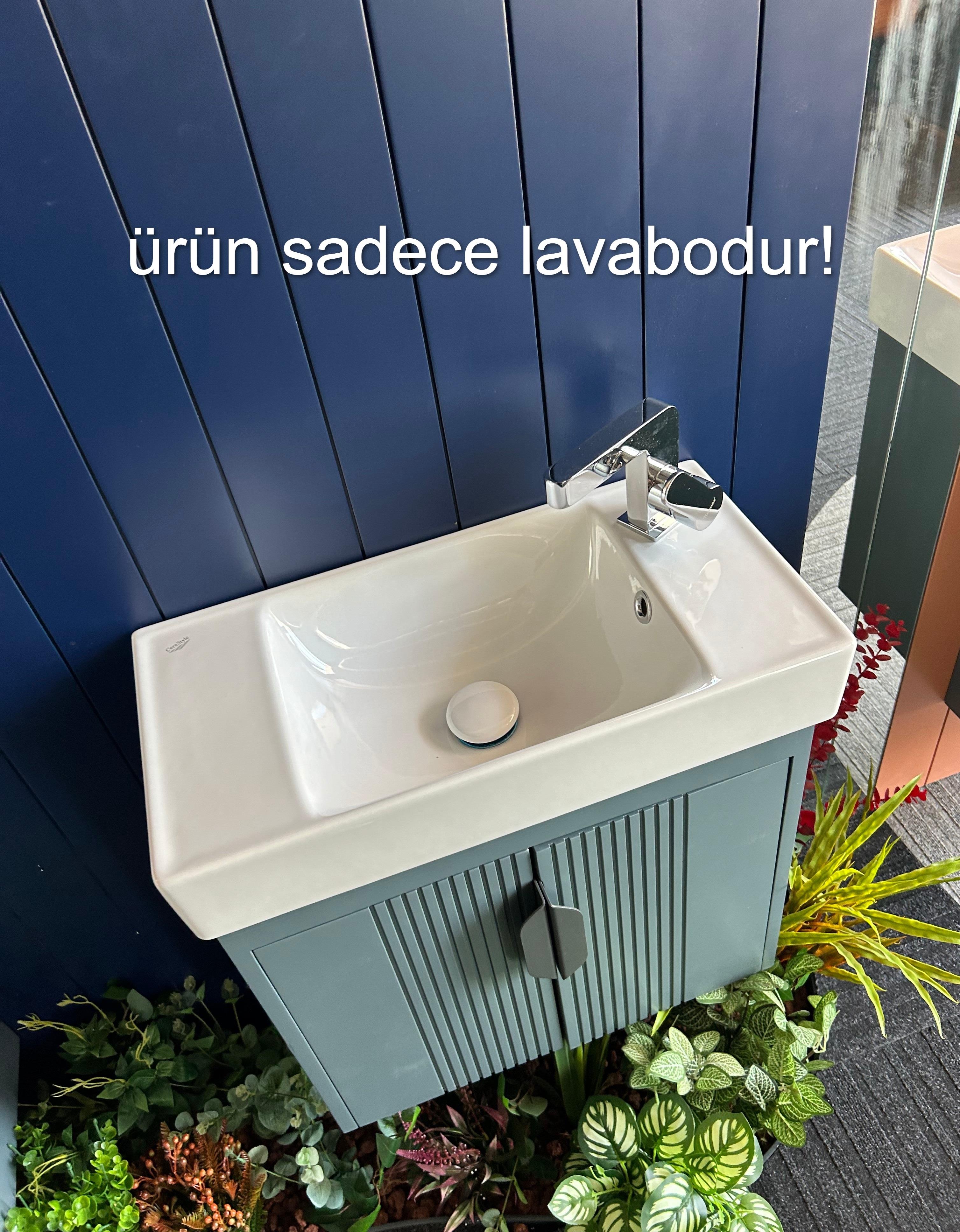 Cerastyle Sharp 60 x 30 cm Etajerli Lavabo