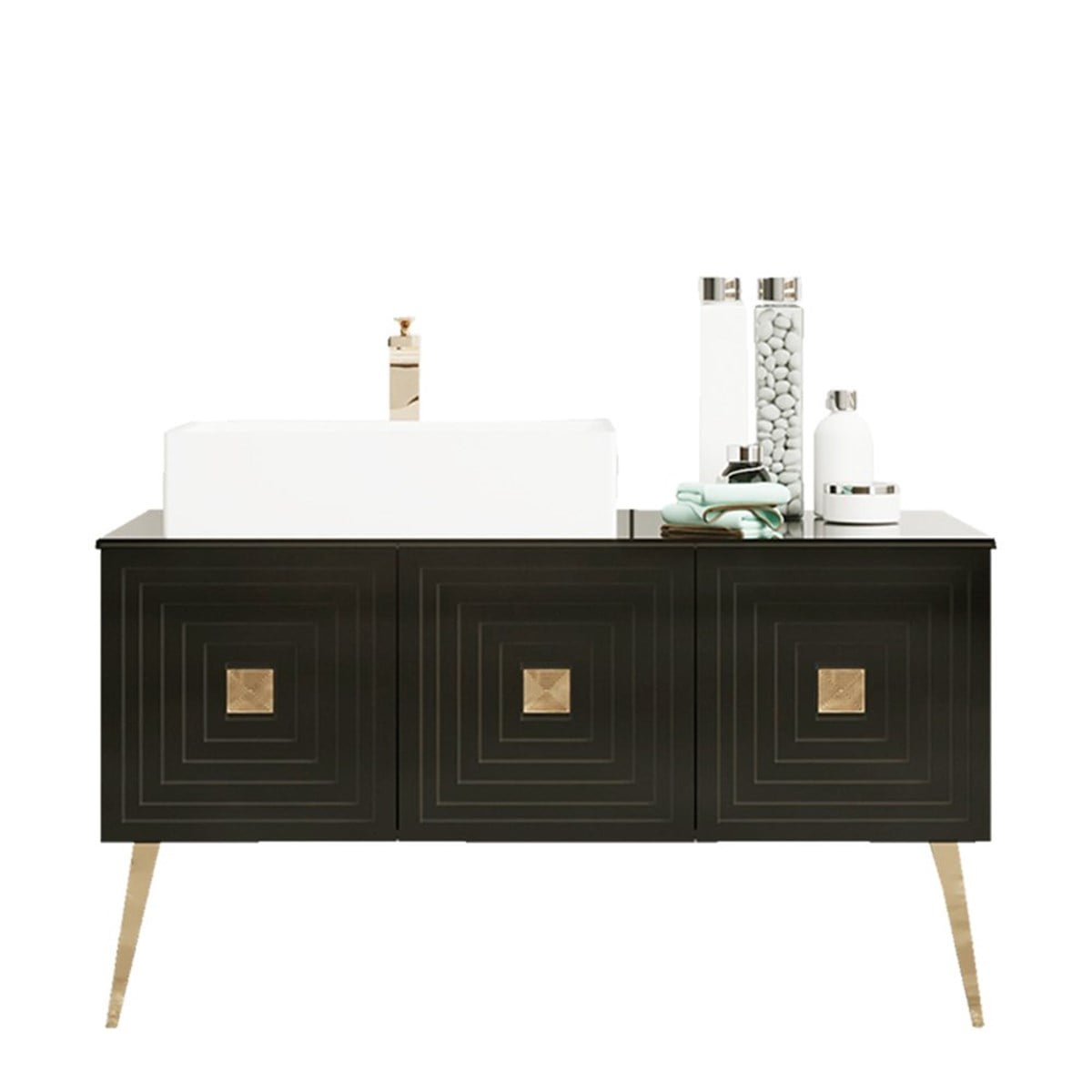 Denko Burcu 120 cm Alt Modül + Lavabo