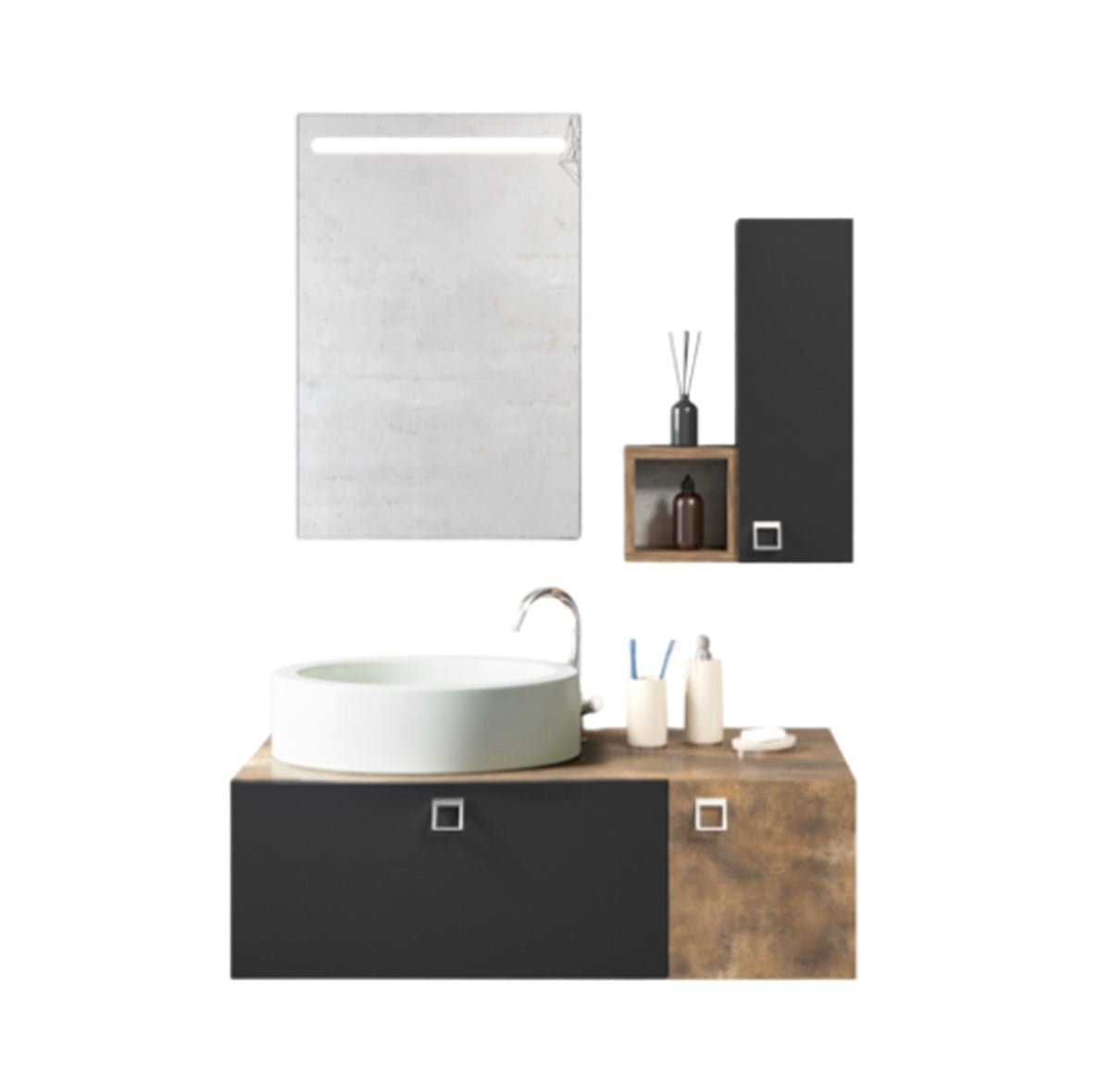 Denko Oris 100 cm Banyo Dolabı