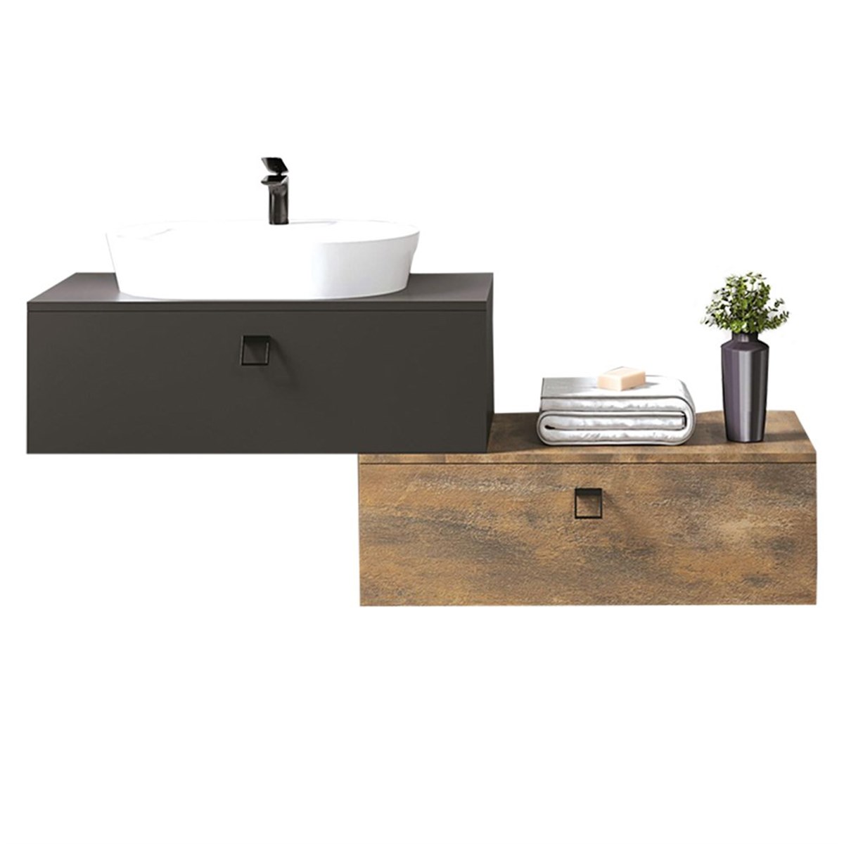 Denko Veronaa 150 cm Alt Modül + Lavabo