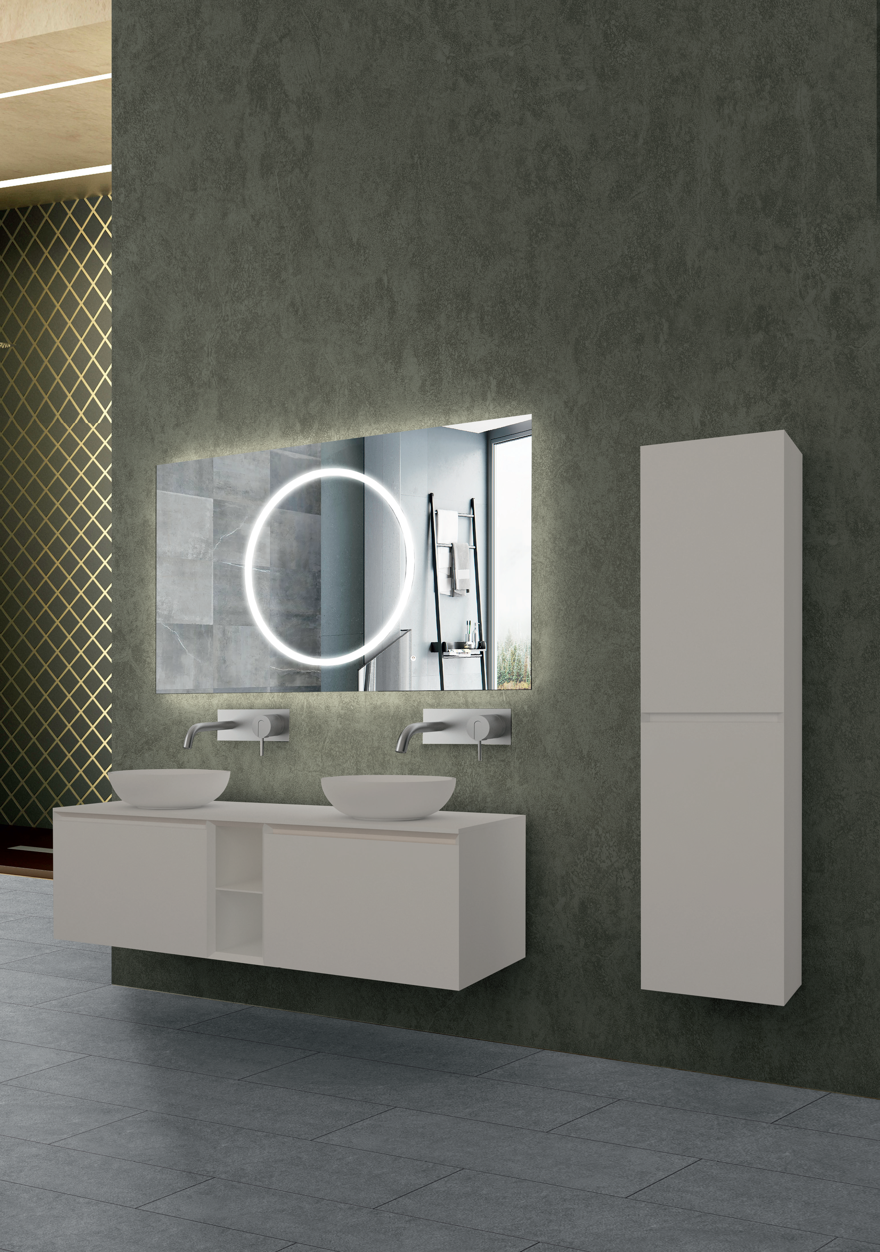 Lineart 140 cm Banyo Dolabı 