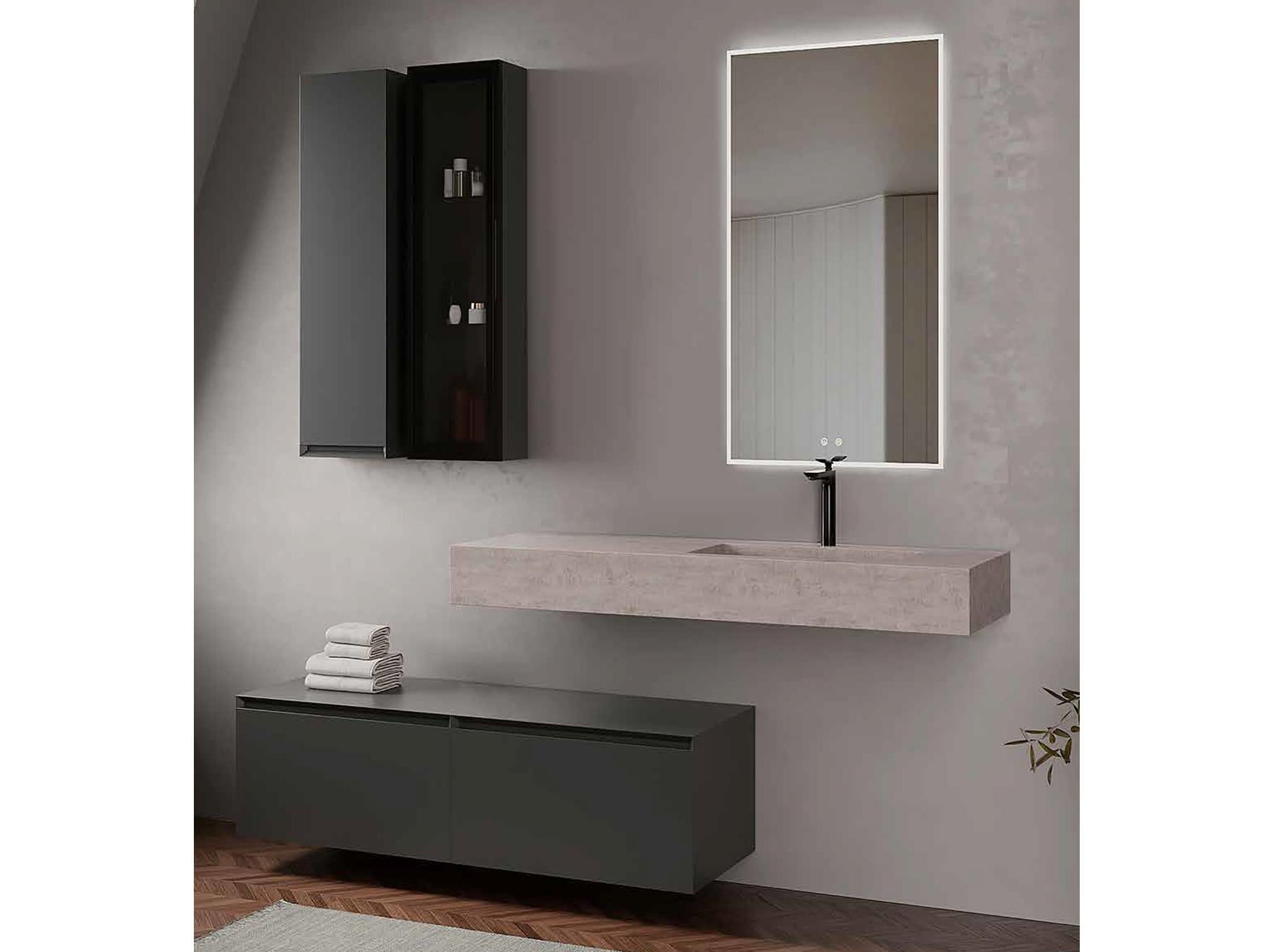 Lineart Form 140 cm Banyo Dolabı 